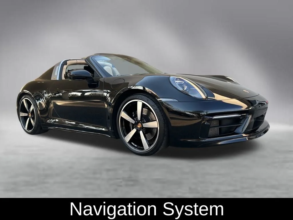 Used 2021 Black Porsche Targa 4S Heritage Design image 3