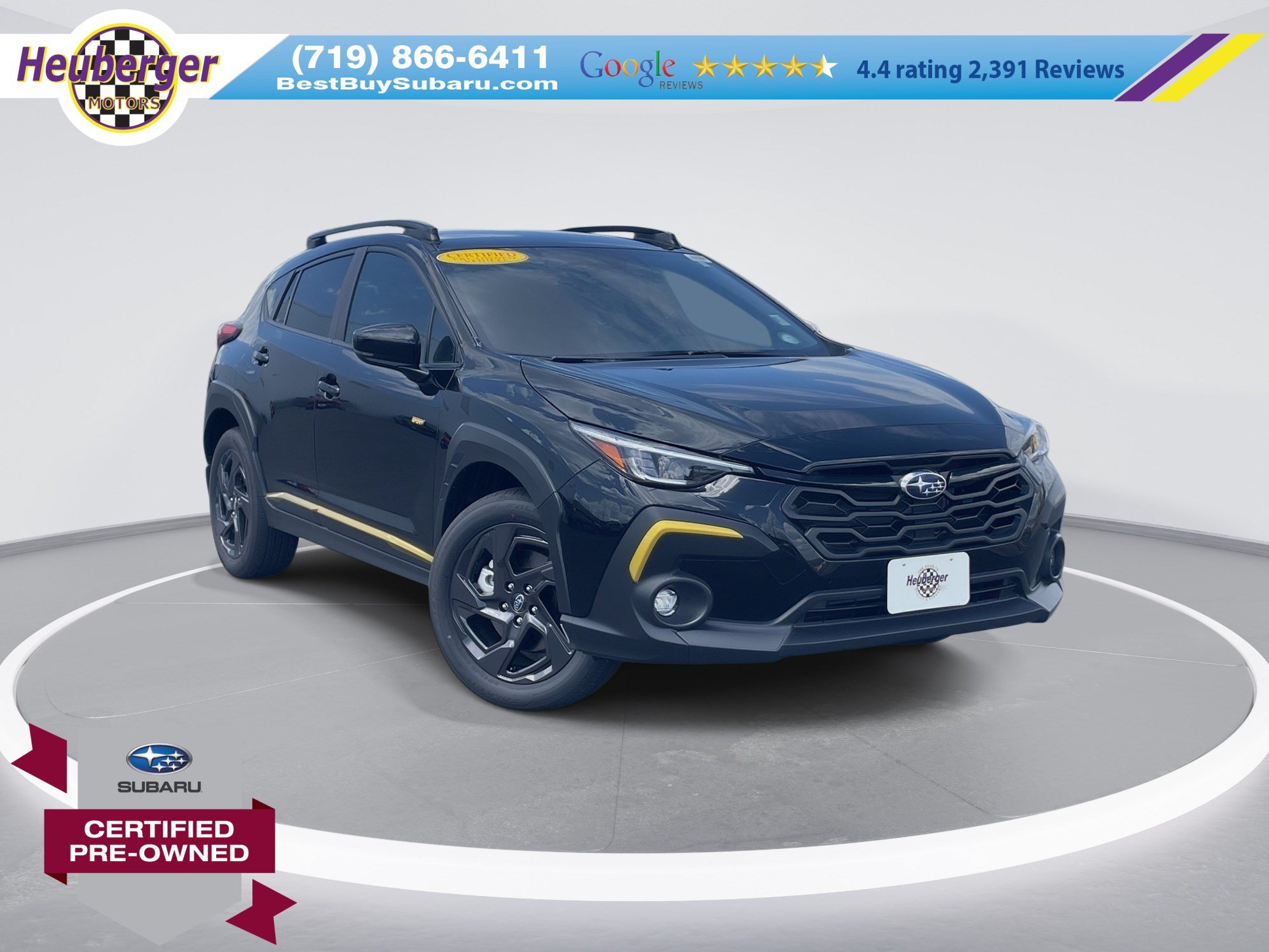 Certified Used 2025 Crystal Black Silica Subaru Sport image 1