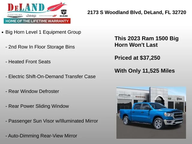 Used 2023 Blue Ram Big Horn/Lone Star image 6