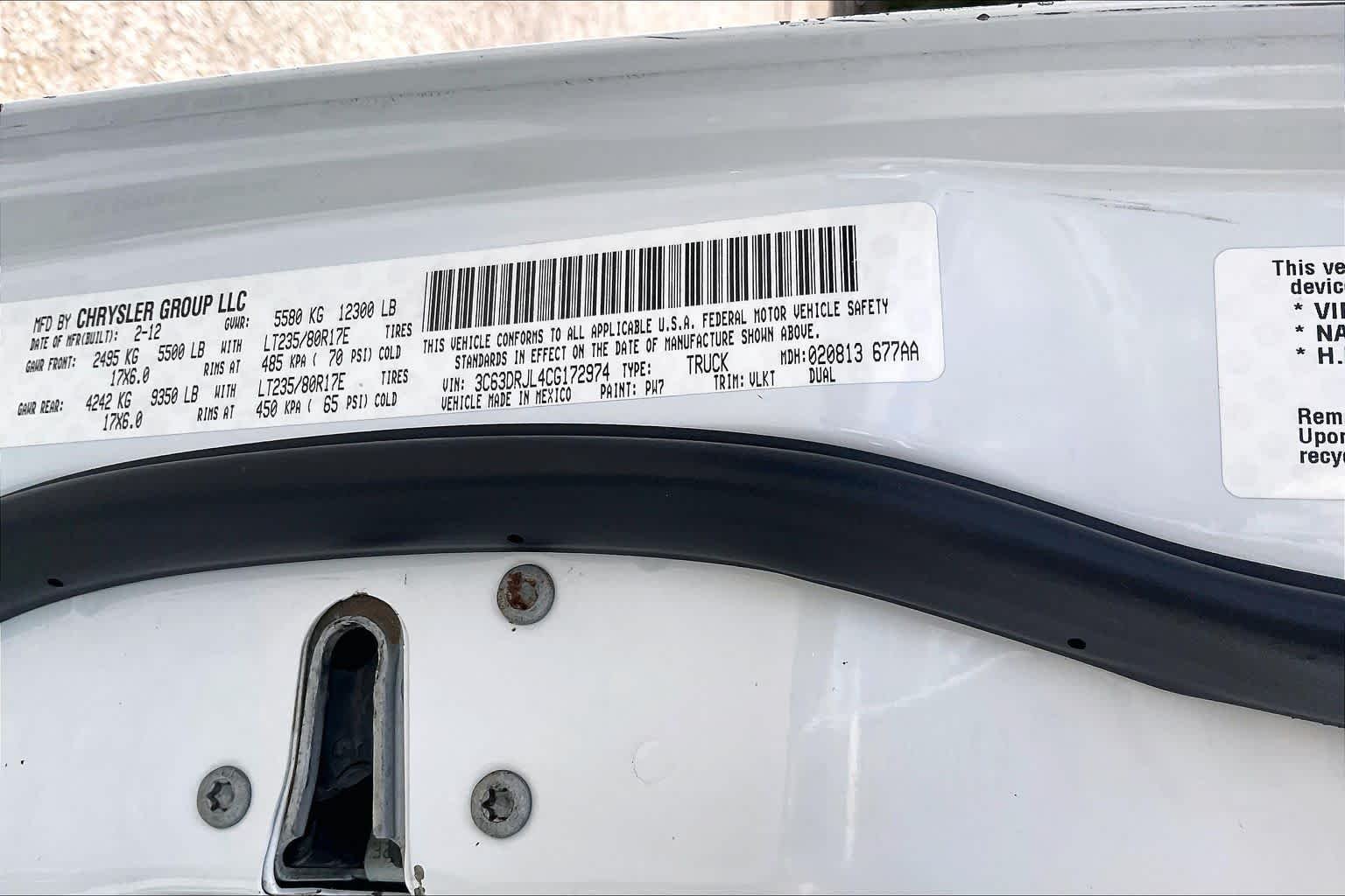 Used 2012 Bright White Ram Laramie image 33