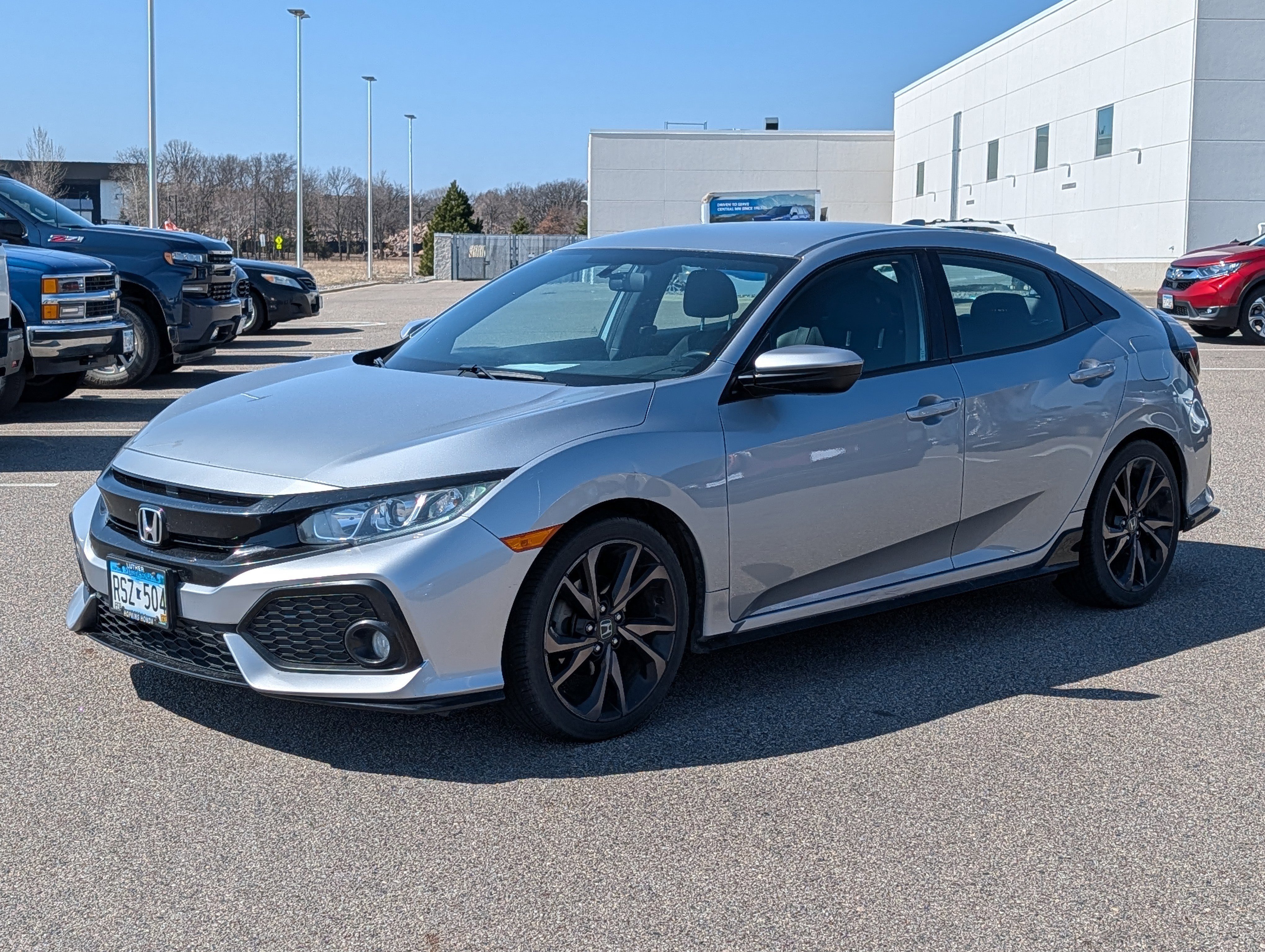 Used 2018 Honda Civic Hatchback Sport with VIN SHHFK7H40JU213911 for sale in Waite Park, MN