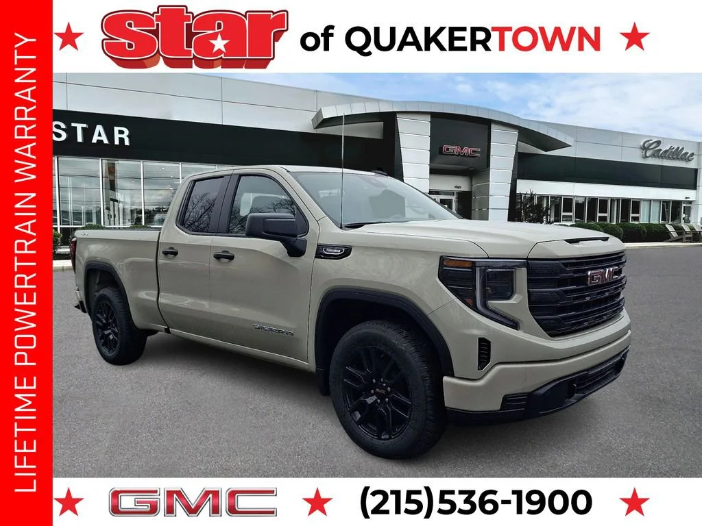 Coastal Dune 2026 GMC Sierra 1500 Pro Double Cab 4WD Pickup Truck Four-Wheel Drive