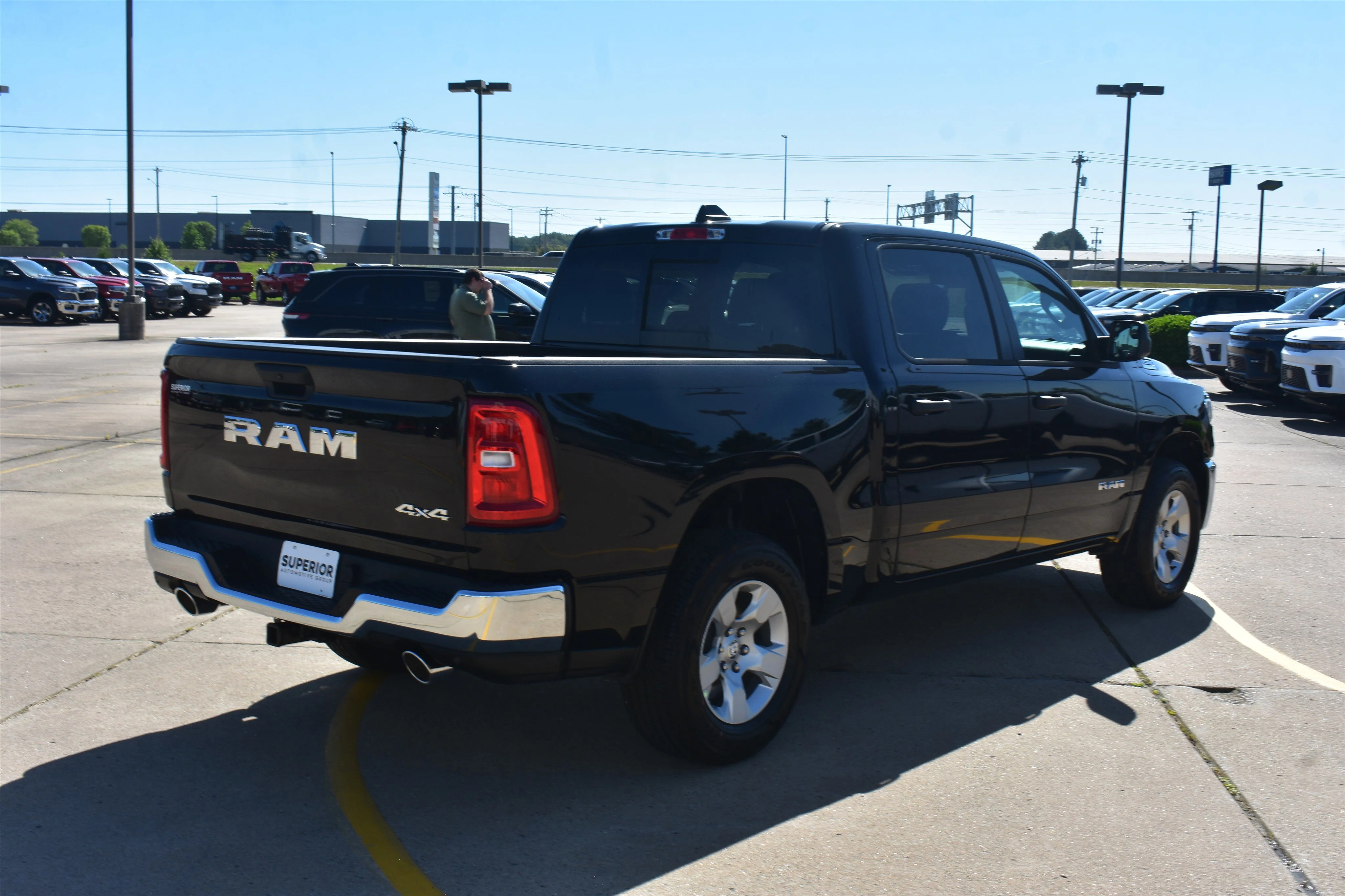 New 2026 Diamond Black Crystal Pearlcoat Ram Tradesman image 5
