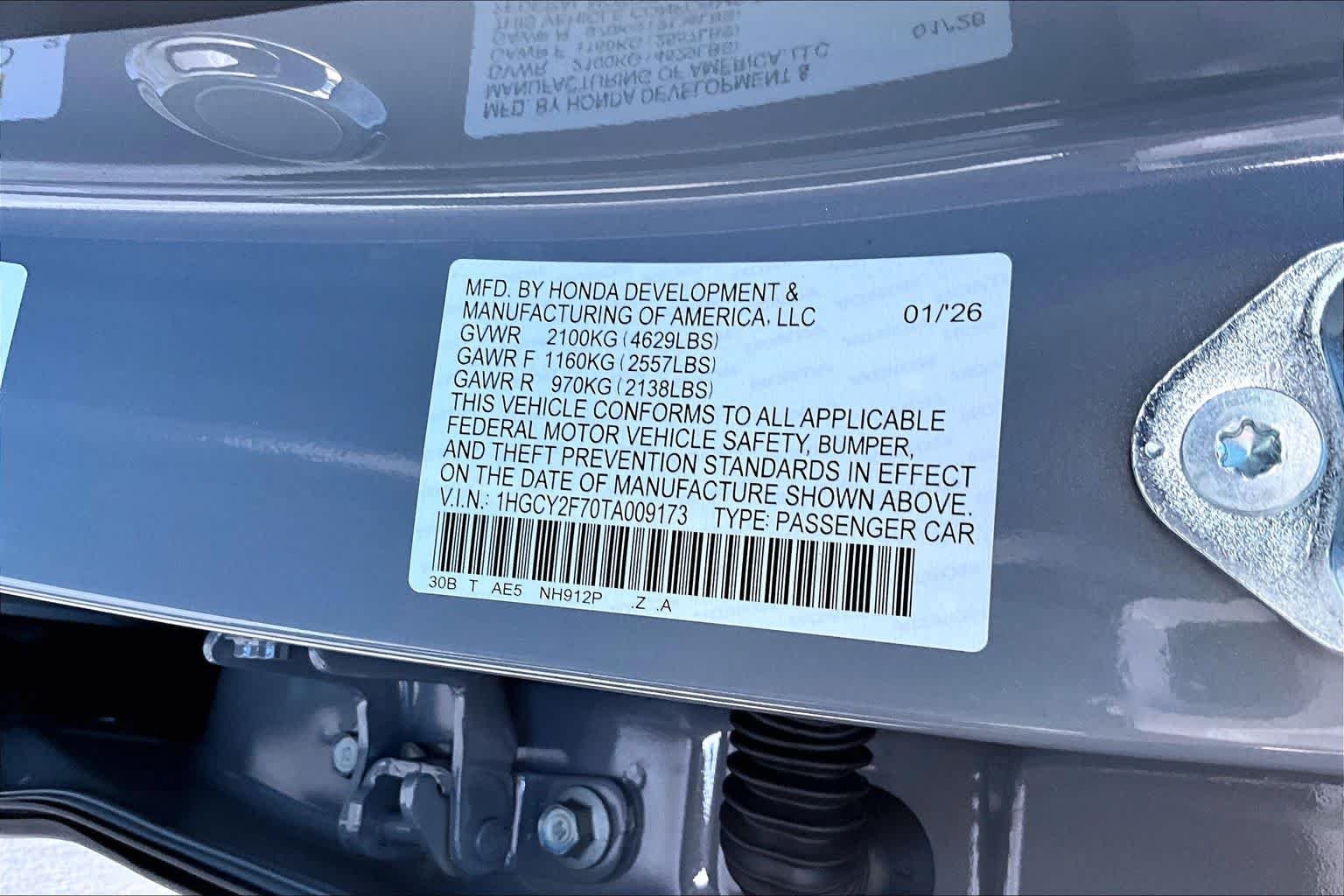 New 2026 Urban Gray Pearl Honda Sport-L image 21