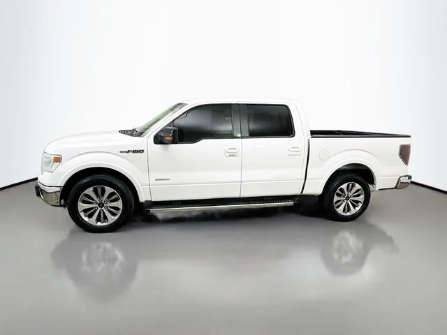 Used 2014 White Platinum Clearcoat Metallic Ford Lariat image 4