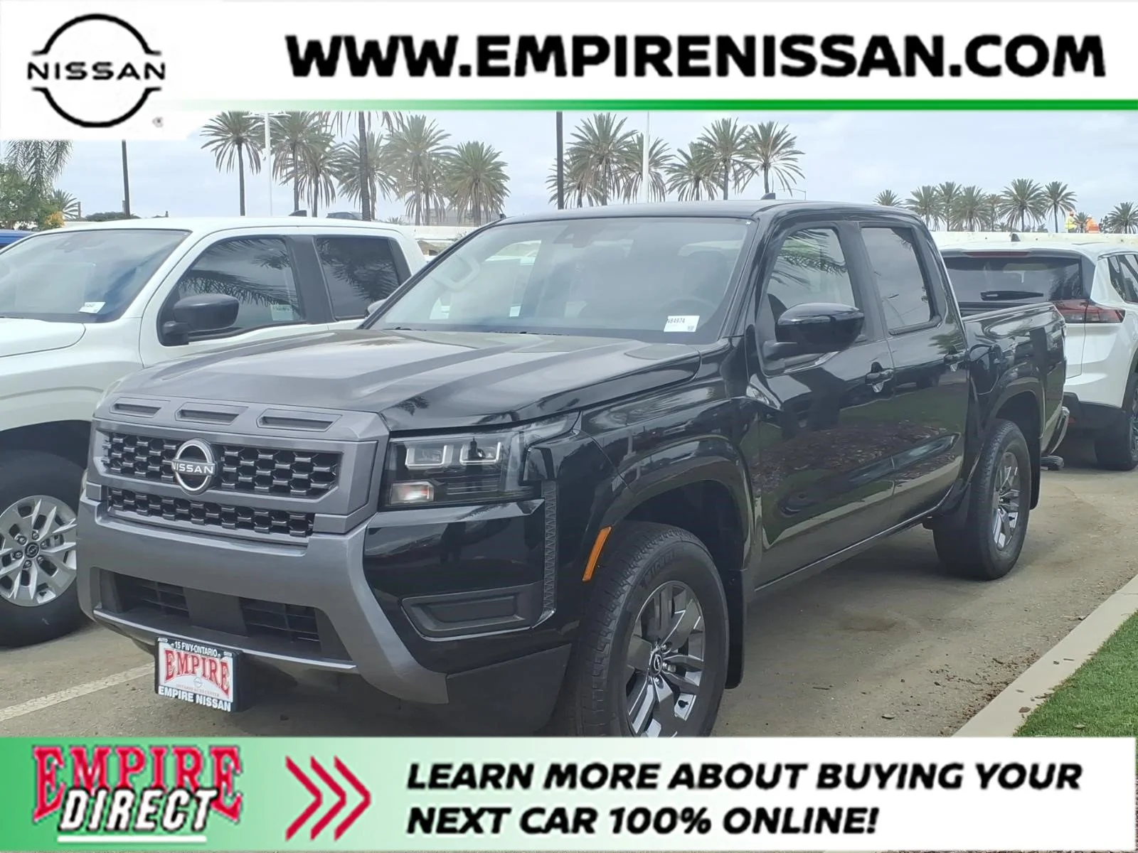New 2026 Super Black Nissan Crew Cab SV image 1