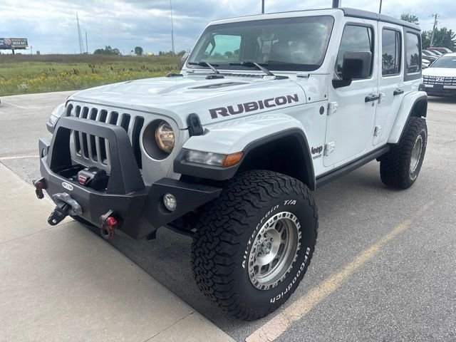 Used 2018 Bright White Clearcoat Jeep Unlimited Rubicon image 3