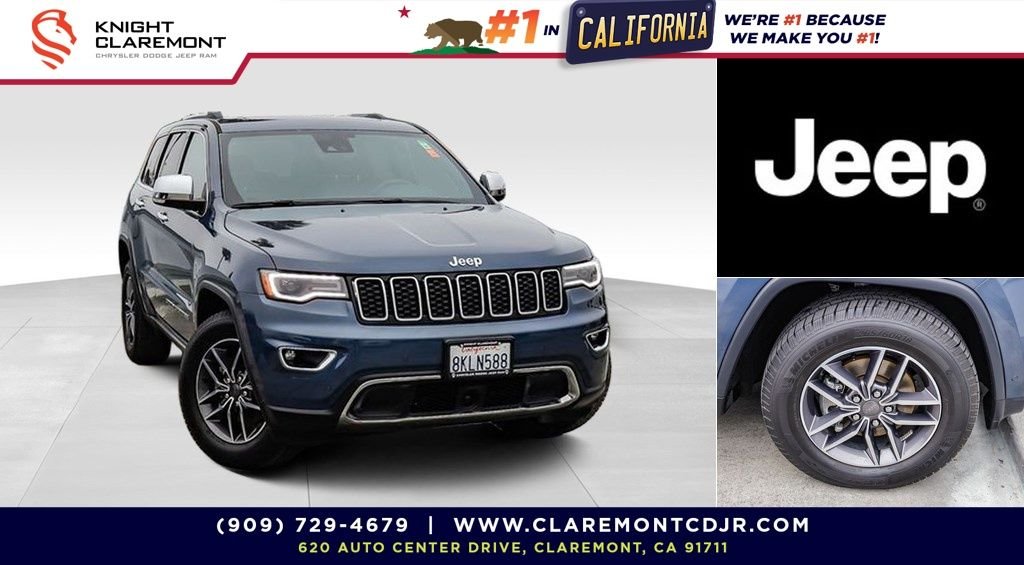 Used 2019 Slate Blue Jeep Limited image 1