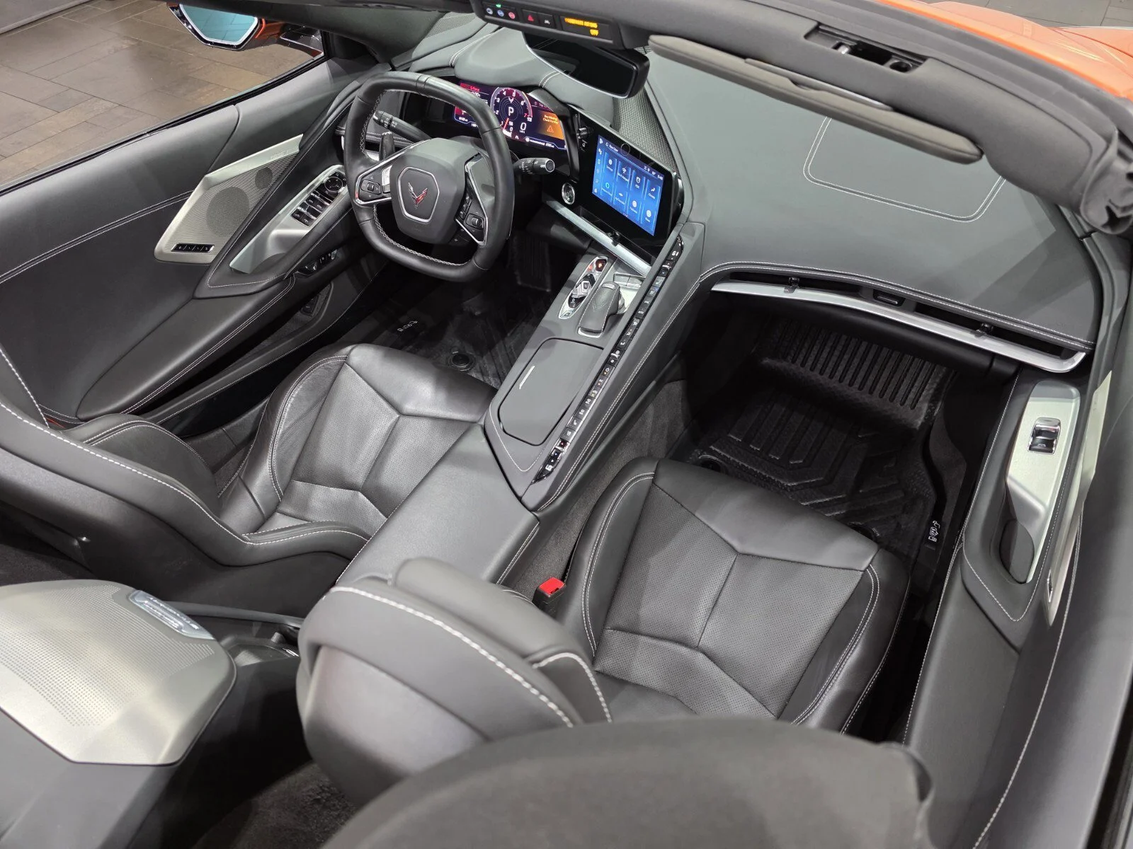 Used 2024 Amplify Orange Tintcoat Chevrolet Stingray Convertible 2LT image 21