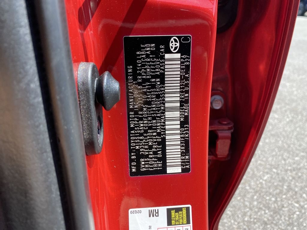 Used 2021 Red Toyota LE image 32
