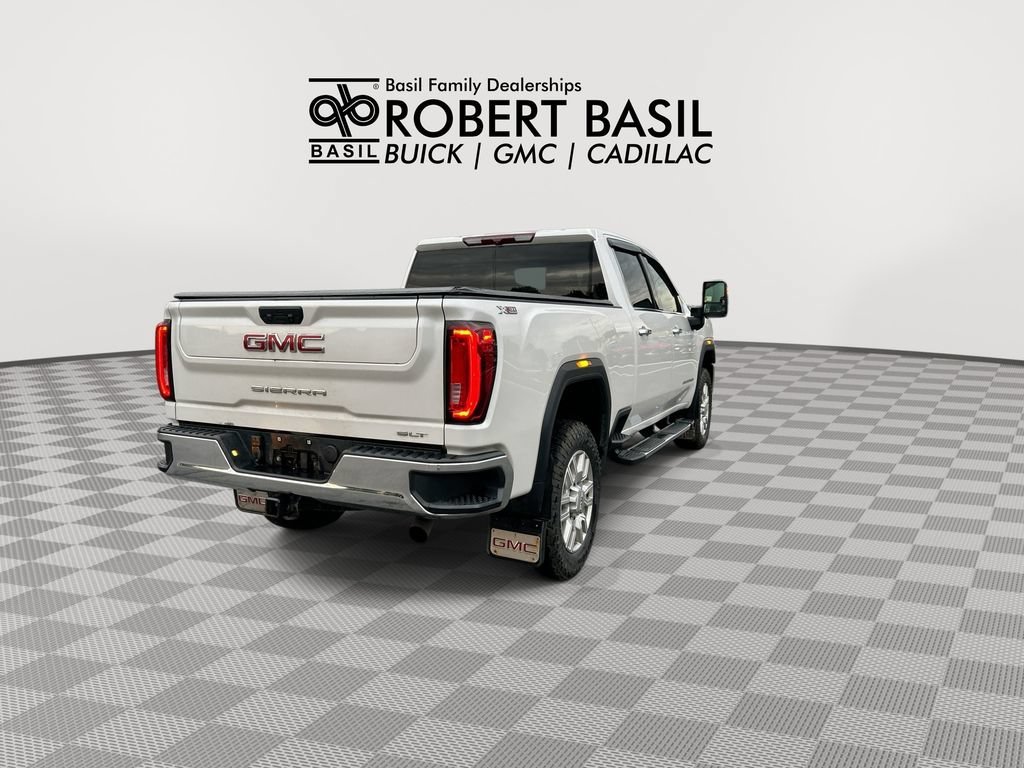 Used 2023 White Frost Tricoat GMC SLT image 8