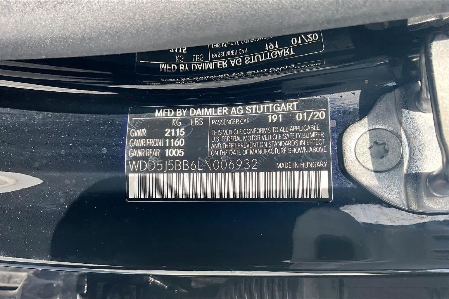 Used 2020 Cosmos Black Metallic Mercedes-Benz AMG® CLA 35 image 32