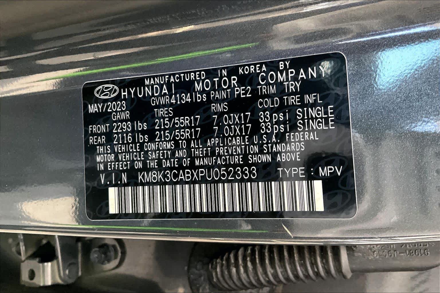 Used 2023 Ecotronic Gray Hyundai SEL image 34
