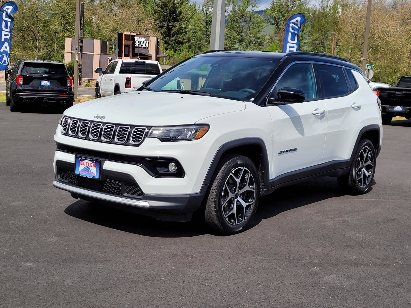 Used 2025 Bright White Clearcoat Jeep Limited image 1