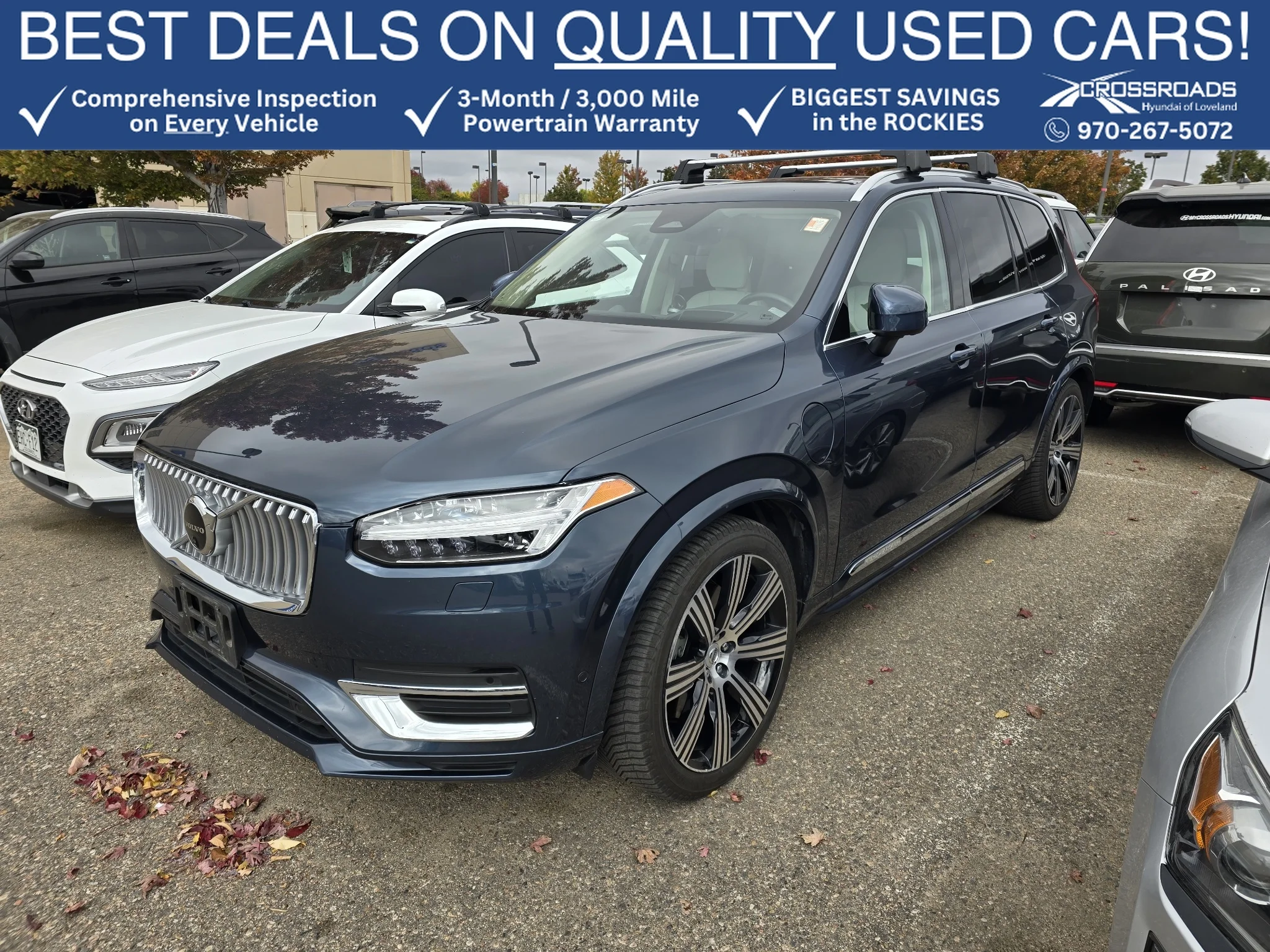 Used 2024 Denim Blue Metallic Volvo Ultimate Bright Theme image 1