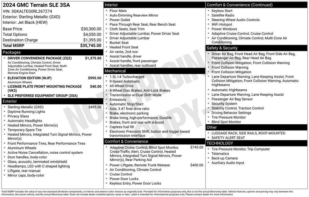 Used 2024 Silver GMC SLE image 29
