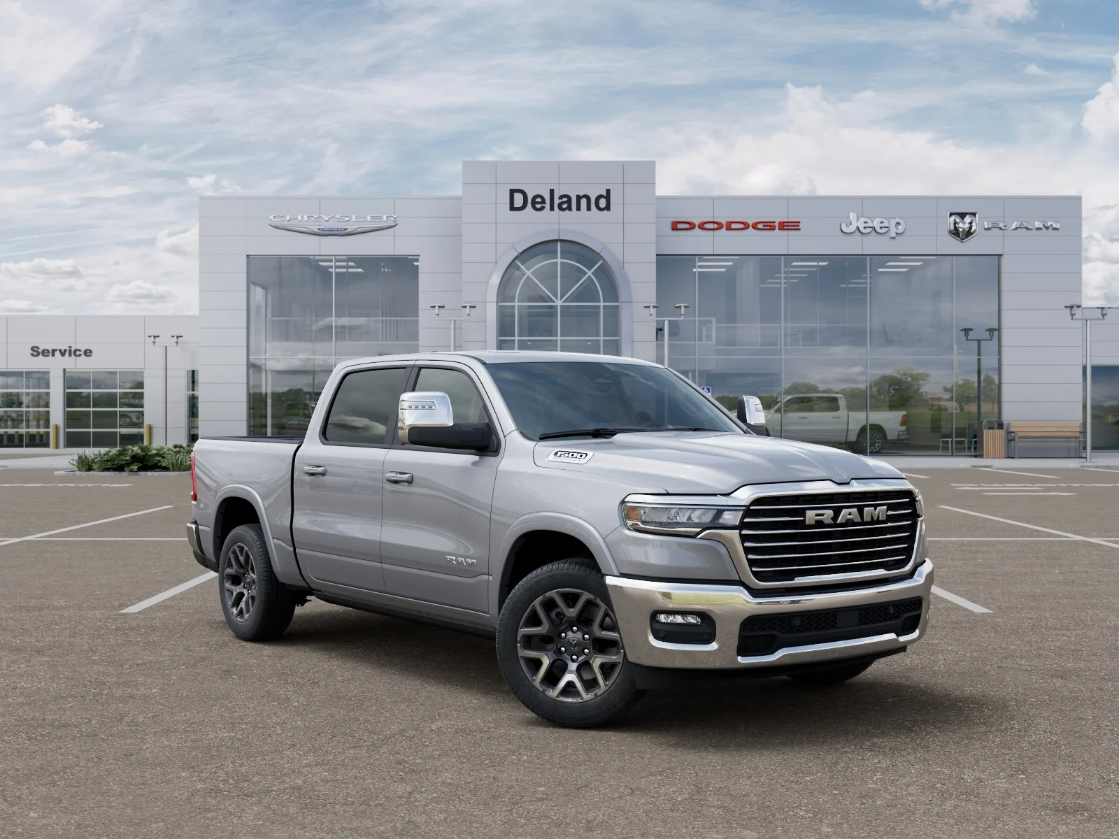 New 2026 Billet Silver Metallic Clear-Coat Exterior Paint RAM Laramie image 38