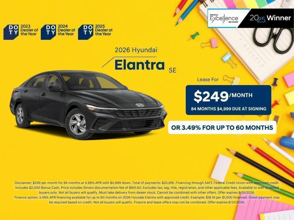 New 2026 Black Hyundai SE image 2