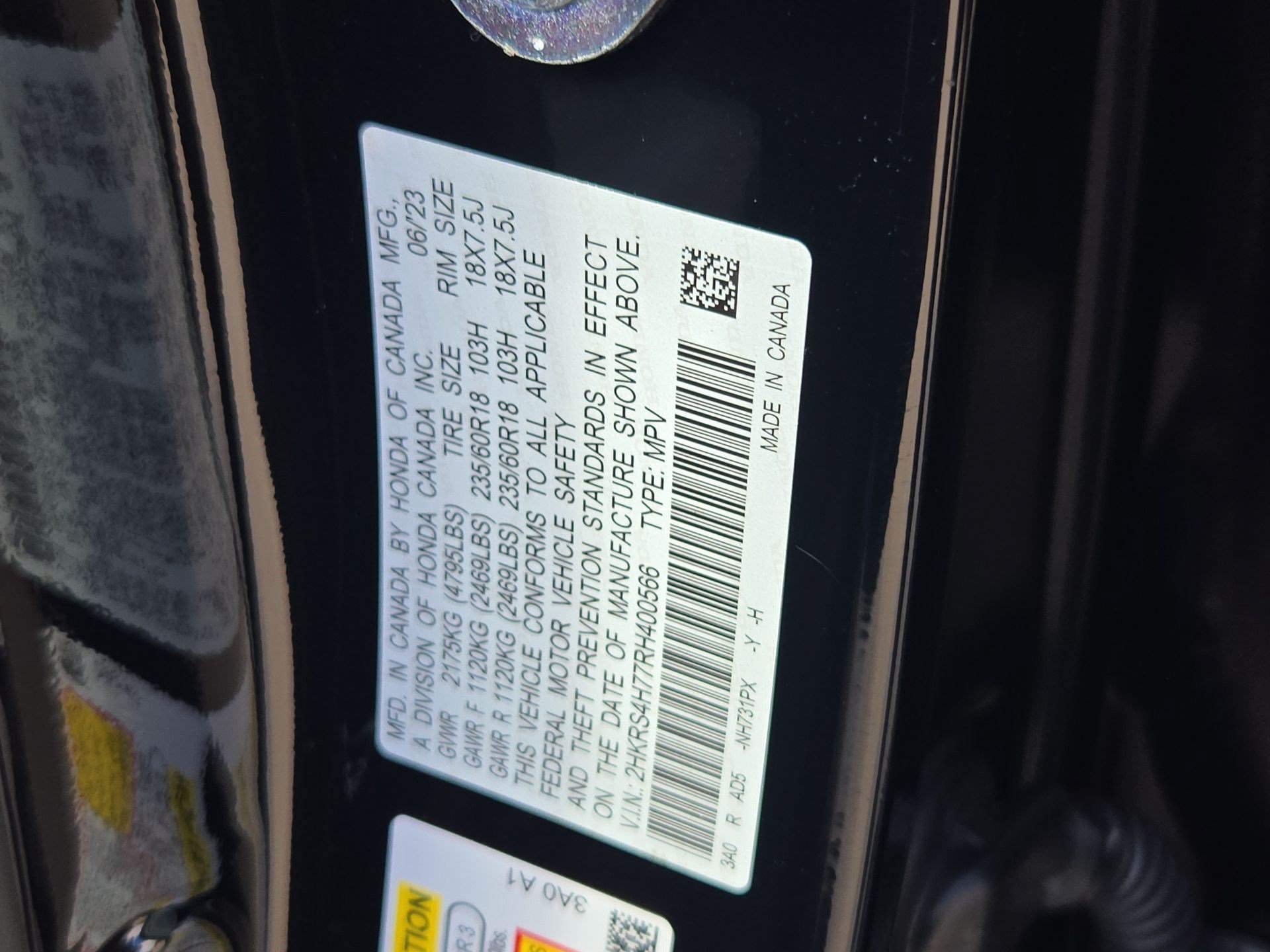 Certified Used 2024 Crystal Black Pearl Honda 1.5T AWD EX-L image 33