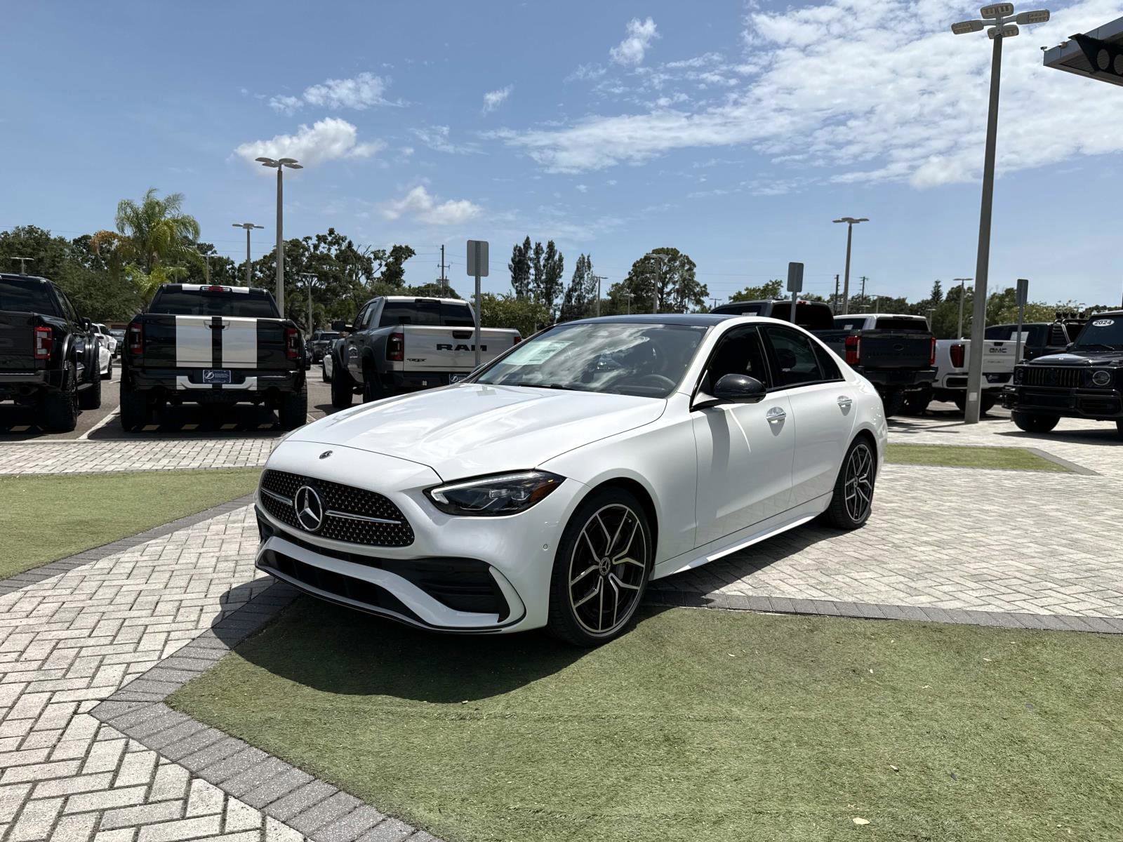 New 2026 Moonlight White Mercedes-Benz C 300 Sedan image 2
