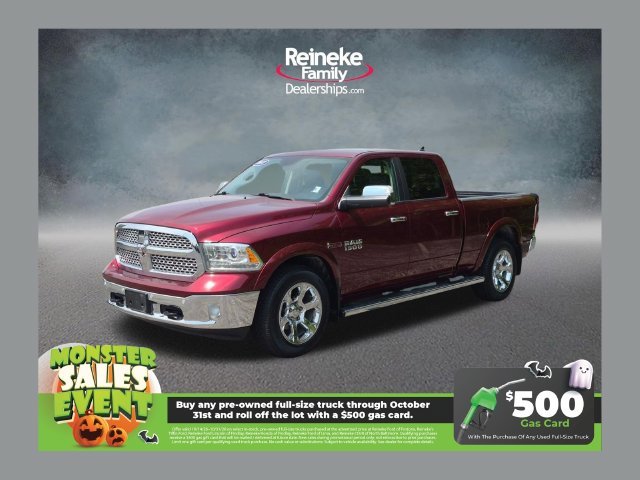 Delmonico Red Pearlcoat 2018 RAM 1500 Pickup Truck Four-Wheel Drive 8-Speed Automatic