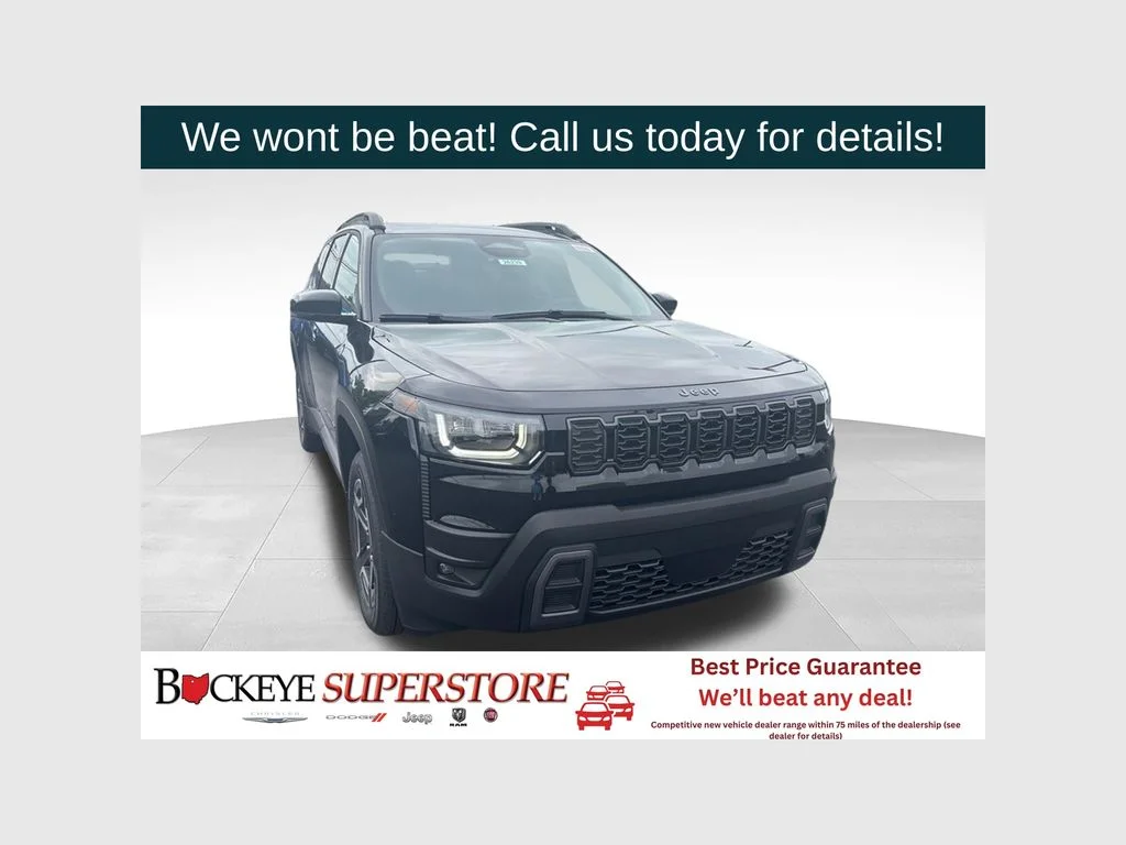 New 2026 Diamond Black Crystal Pearl-Coat Exterior Paint Jeep Limited image 1