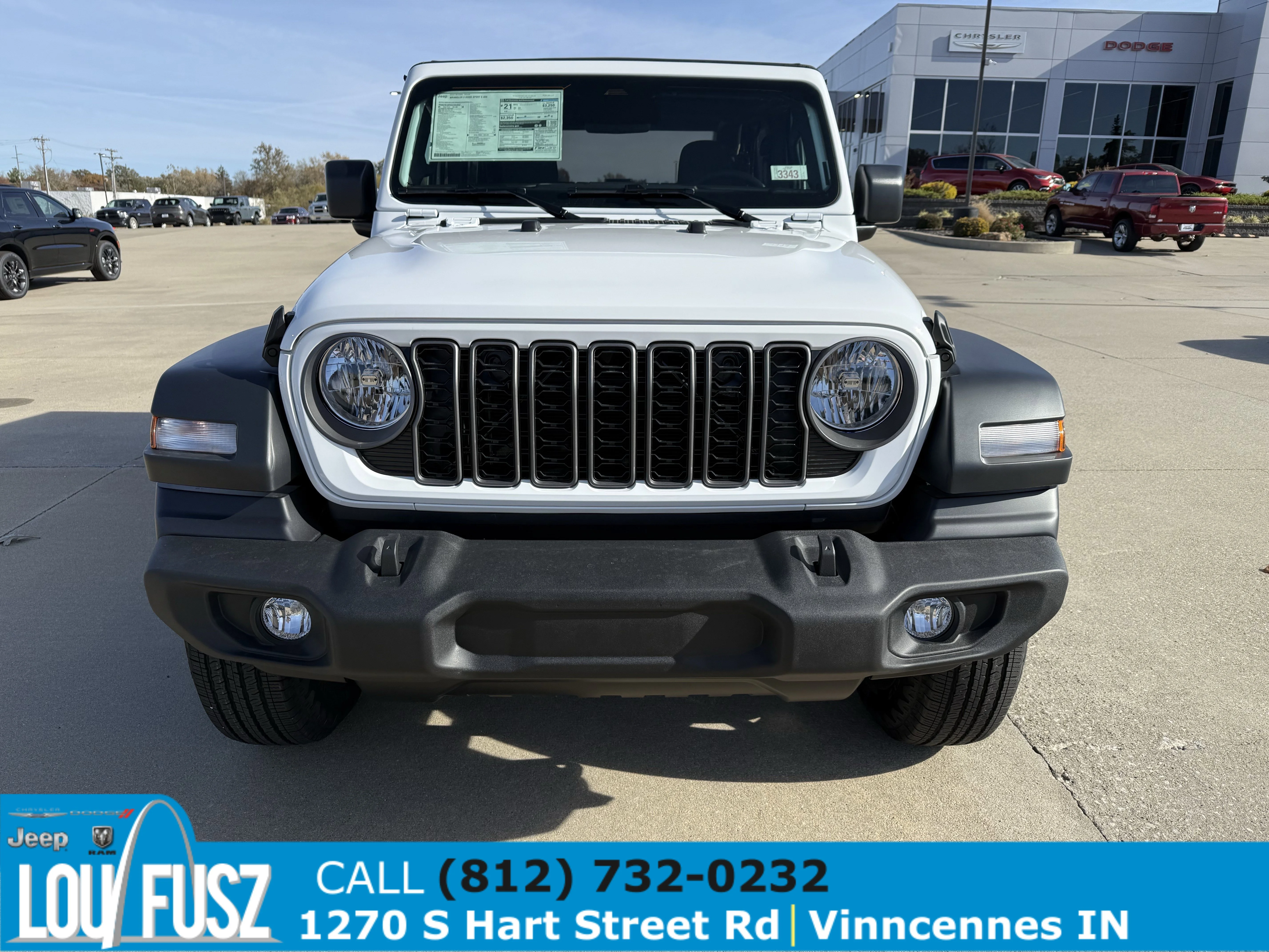 New 2026 Bright White Clear-Coat Exterior Paint Jeep Sport S image 3