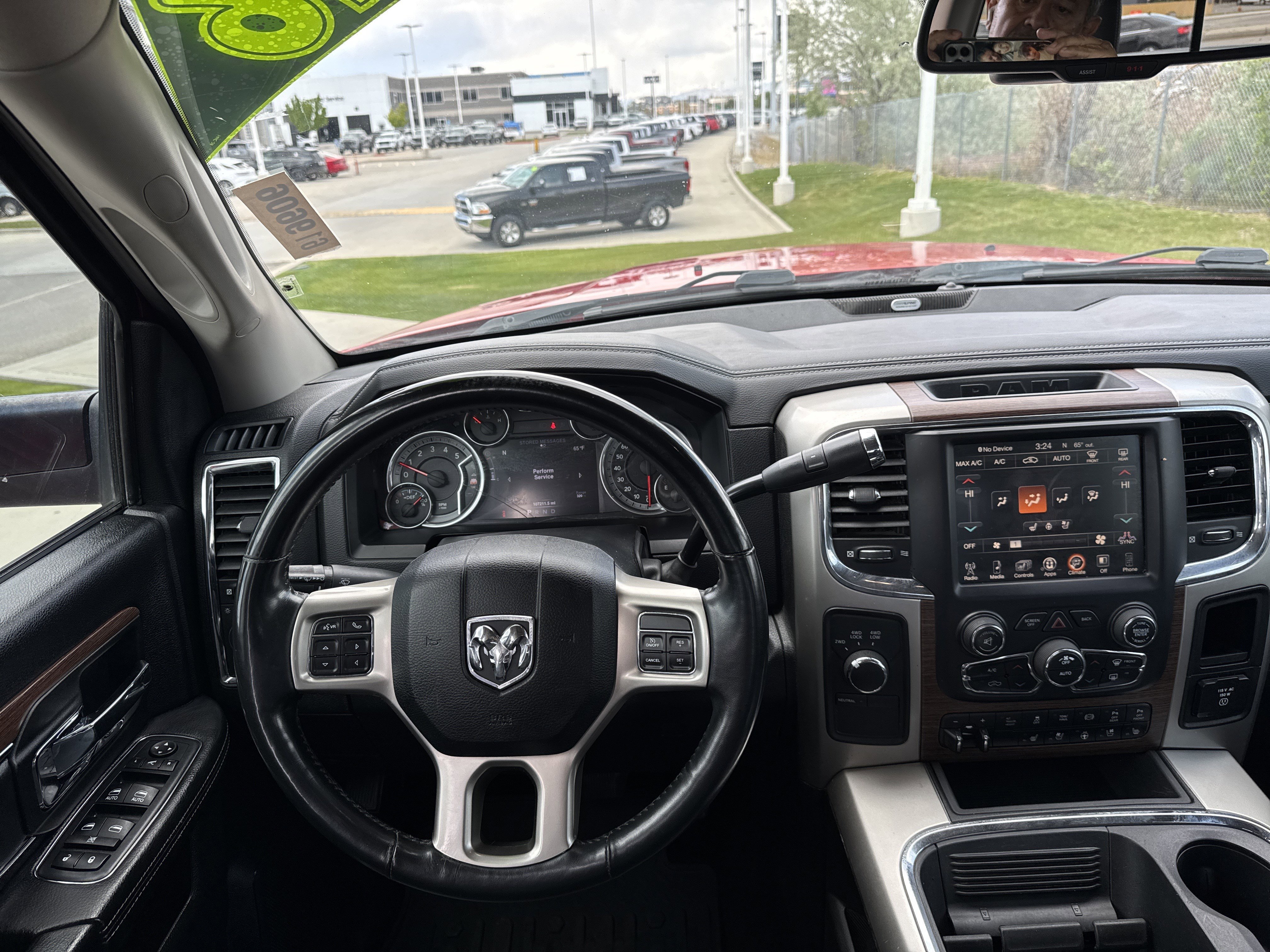 Used 2016 Flame Red Clearcoat Ram Laramie image 18