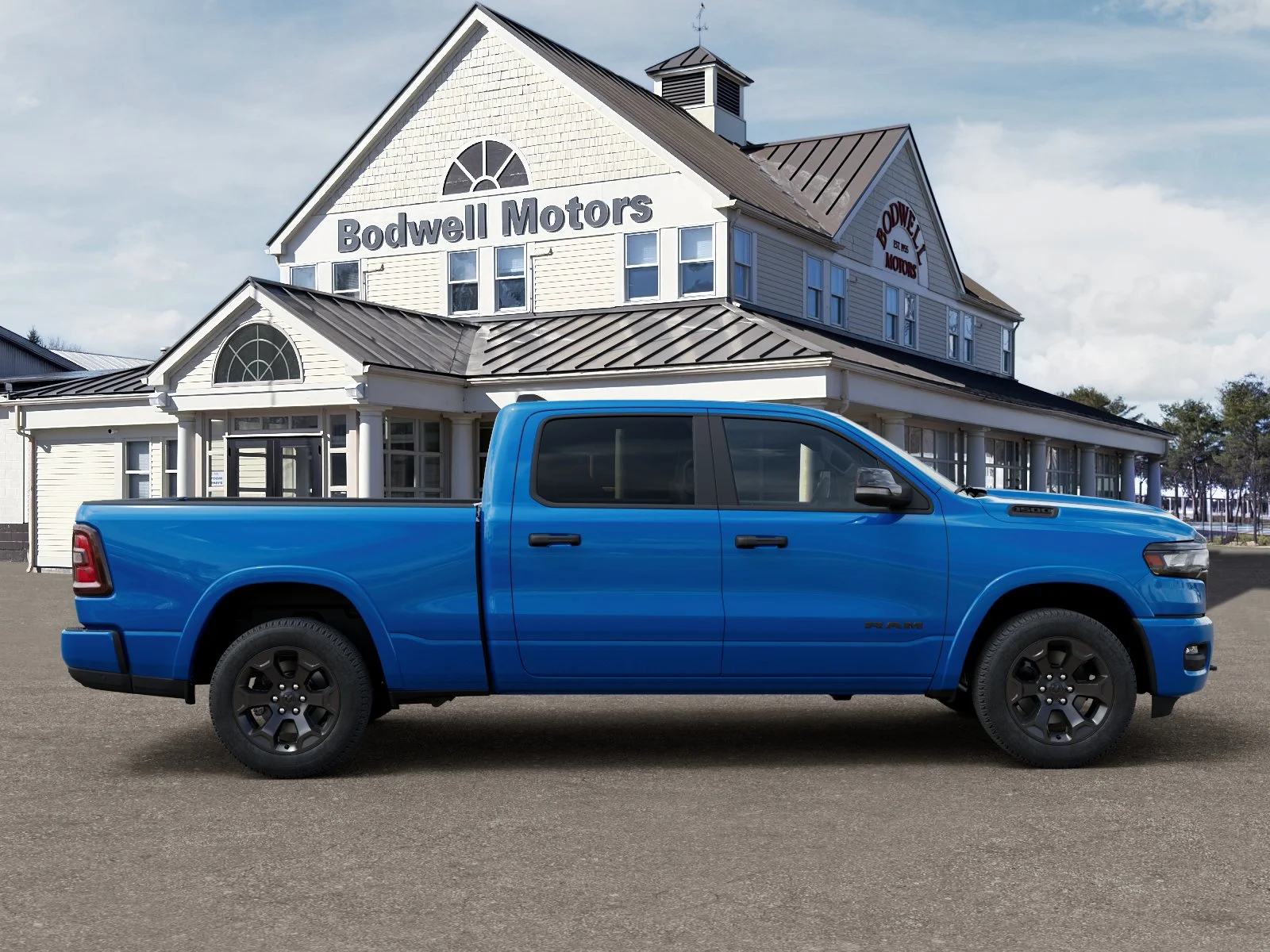 New 2026 Hydro Blue Pearlcoat RAM Big Horn Crew Cab 4x4 6
