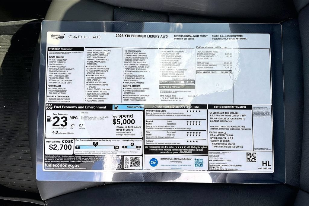2026 Cadillac XT5 Premium Luxury - Photo 14