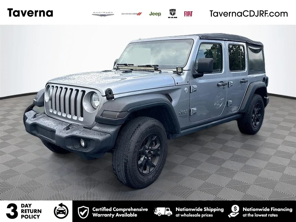 Used 2018 Silver Jeep Unlimited Sport S image 1