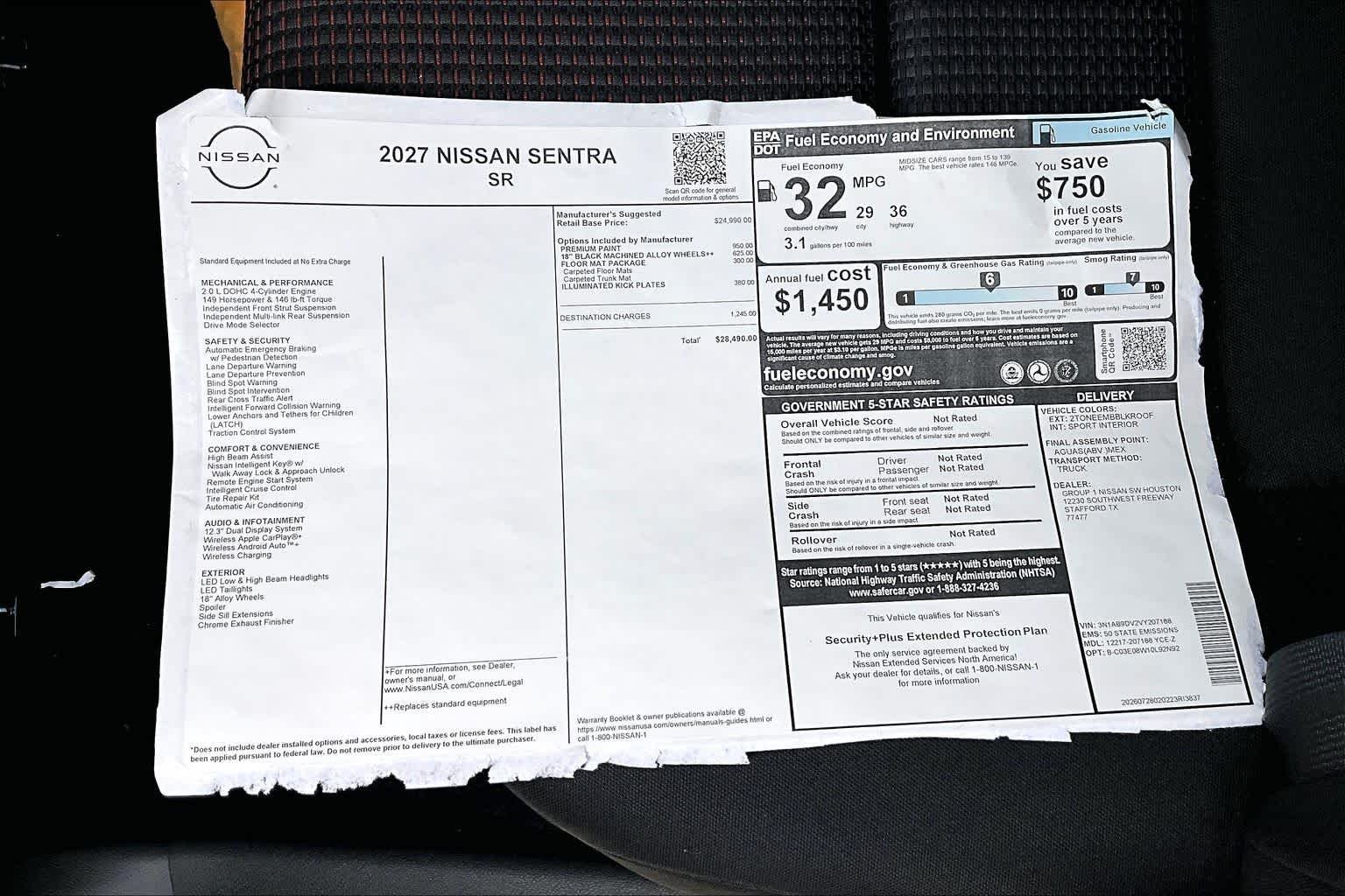 New 2027 Energetic Ember / Super Black Two-tone Nissan SR image 20