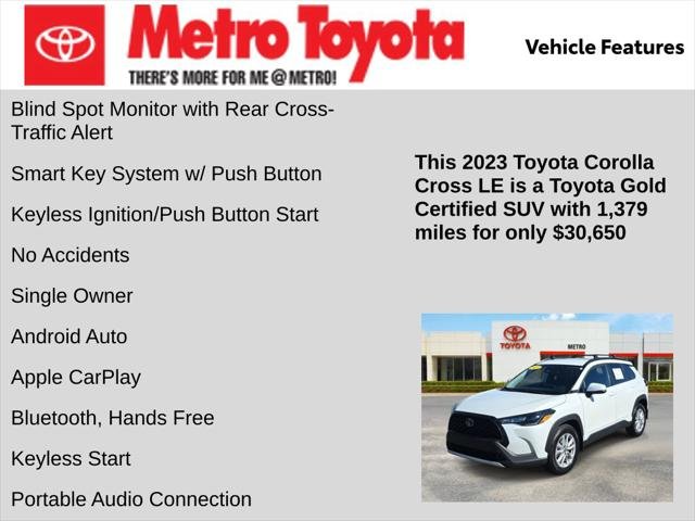 Certified Used 2023 WIND CHILL PEARL* Toyota LE image 11