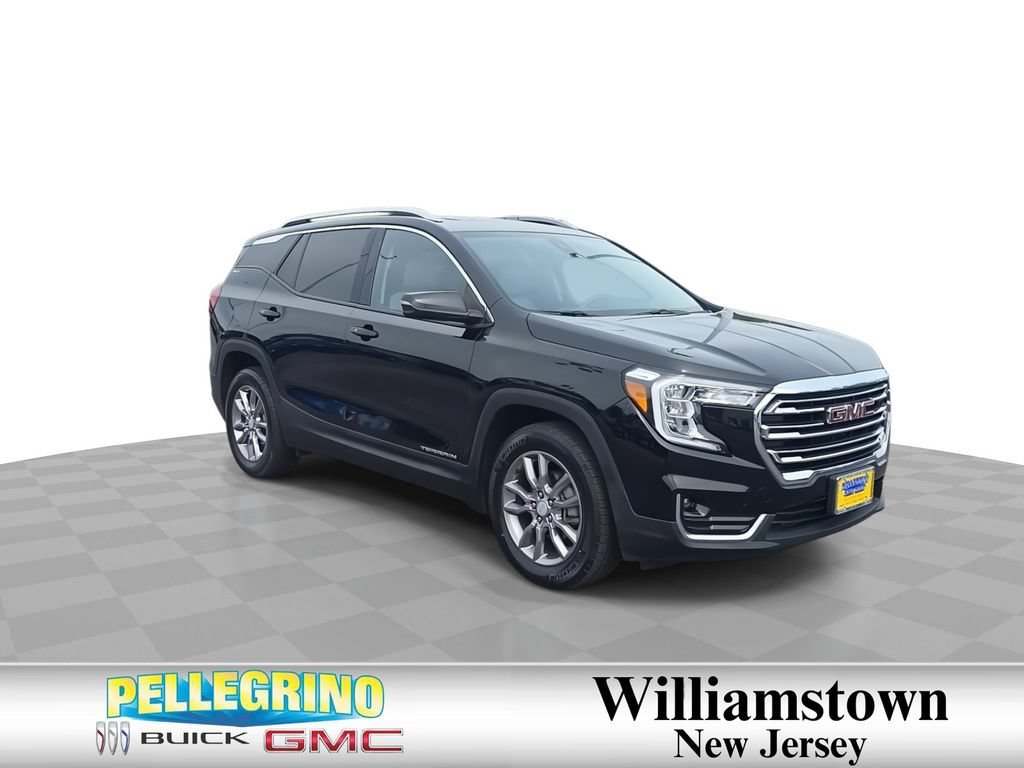 Certified Used 2022 Ebony Twilight Metallic GMC SLT image 2