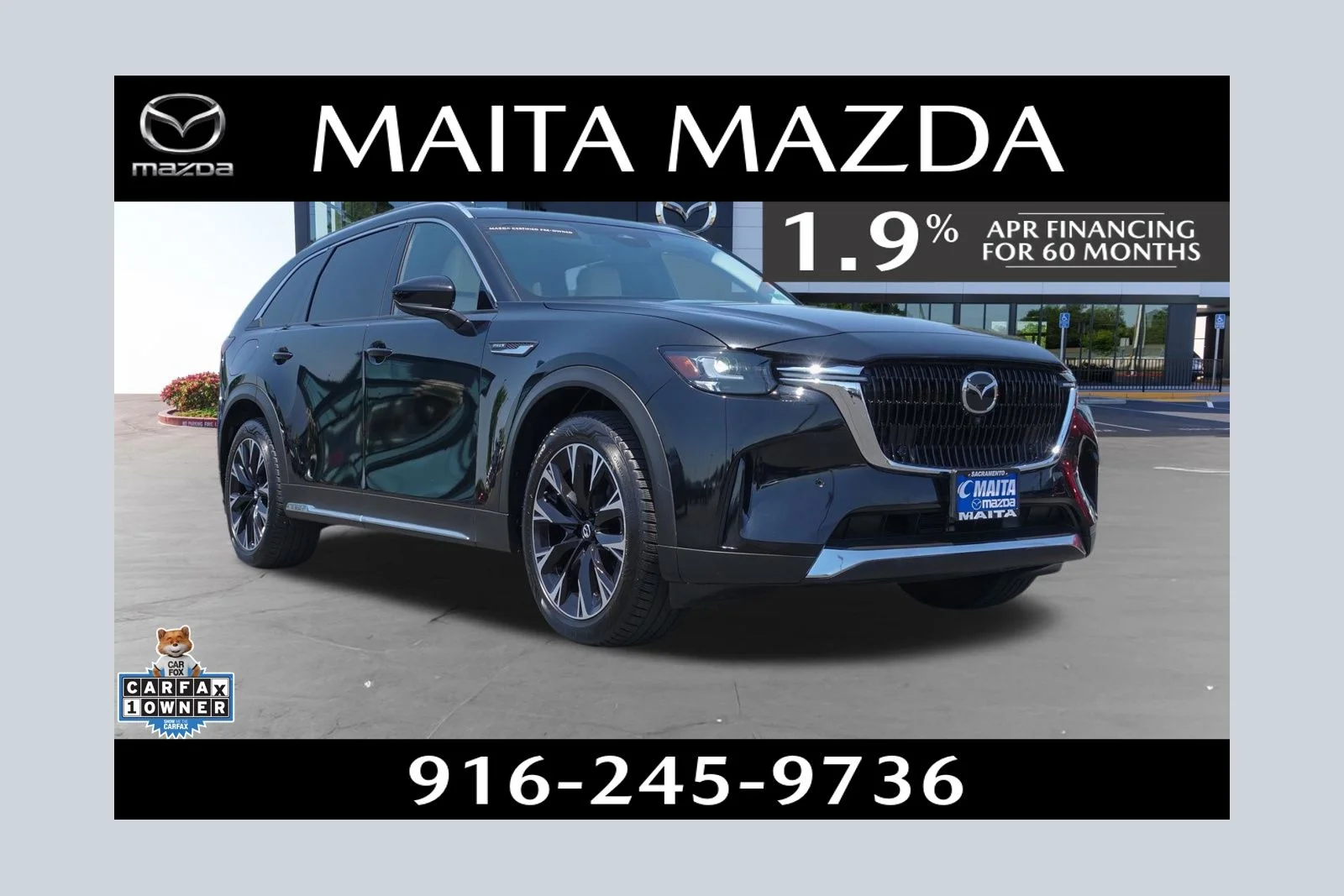 Certified Used 2024 Jet Black Mica Mazda Premium Plus image 1