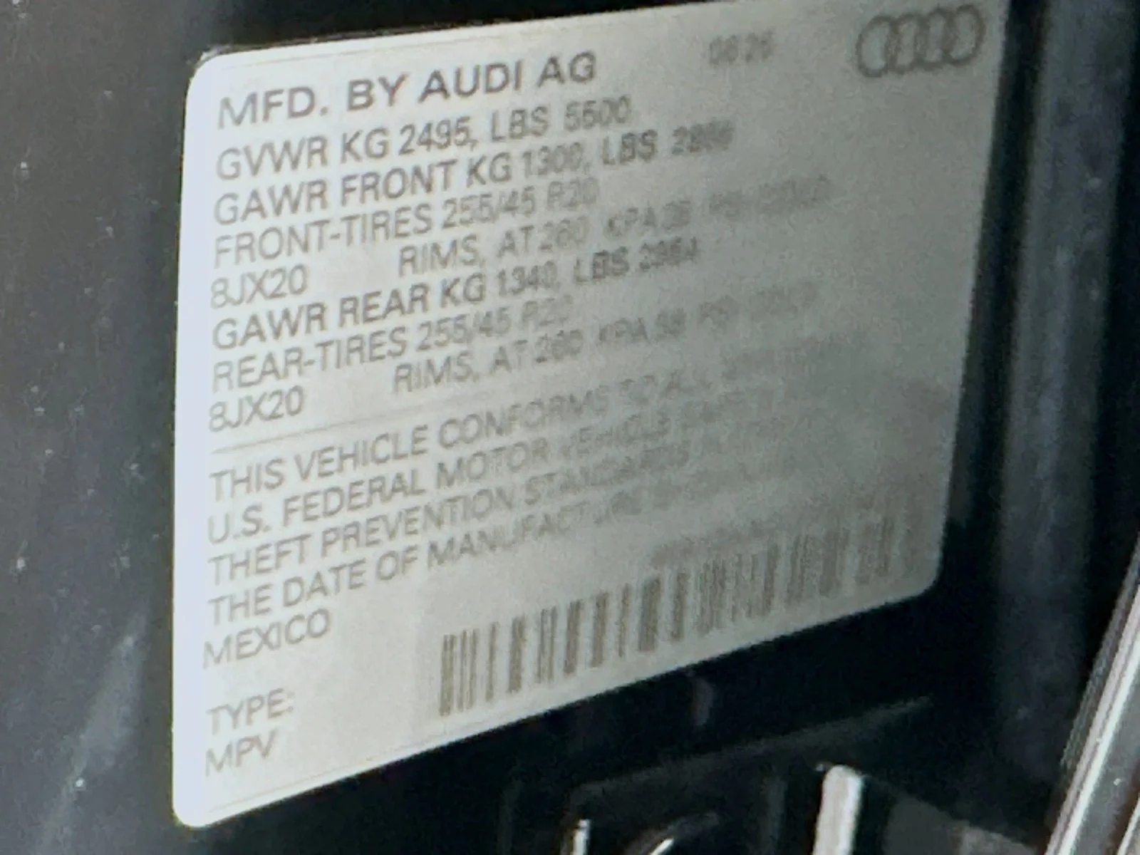 Used 2025 Mythos Black Metallic Audi Premium Plus image 24