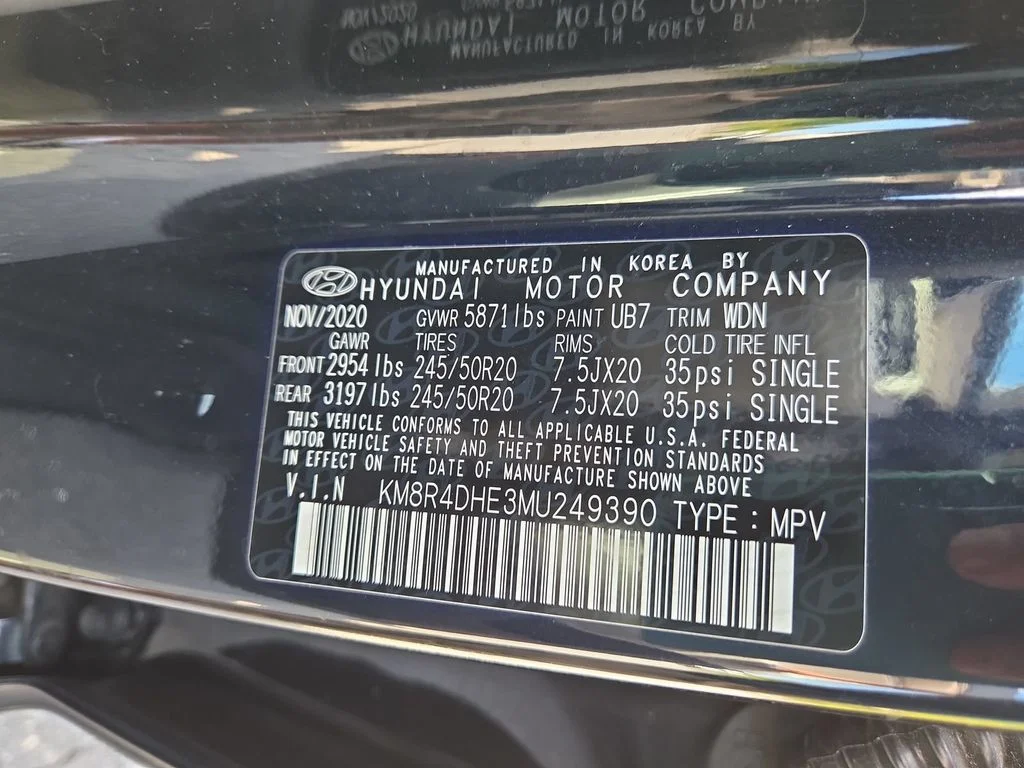 Used 2021 White Hyundai SEL image 24