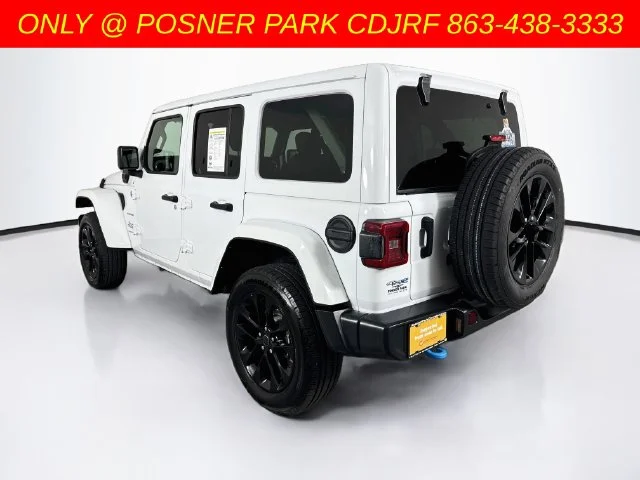 Used 2024 White Jeep Sahara 4xe image 5