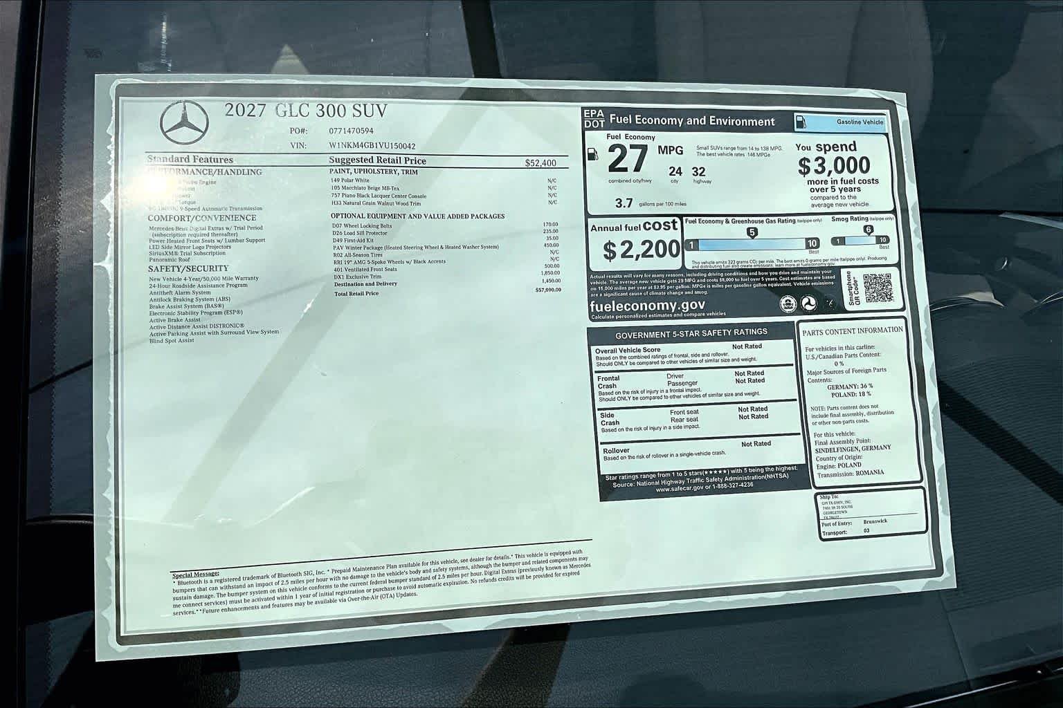 New 2027 Polar White Mercedes-Benz GLC 300 image 22