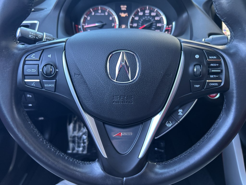 Used 2019 Crystal Black Pearl Acura w/A-Spec Pkg Red Leather image 25
