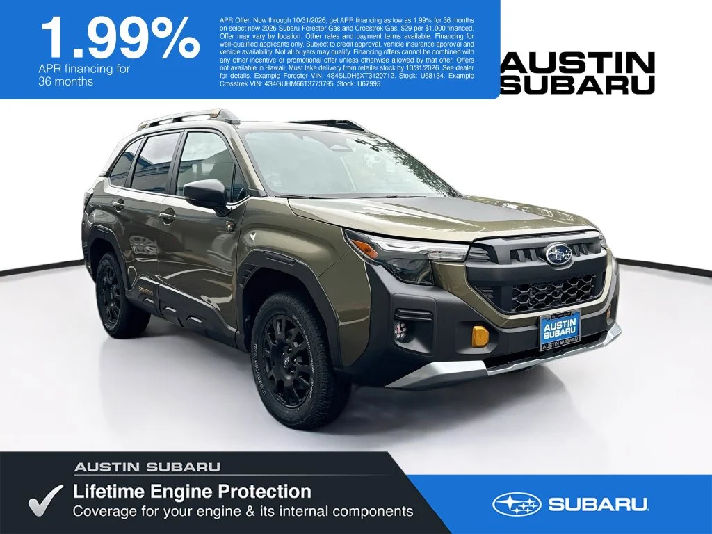New 2026 Green Subaru Wilderness image 1