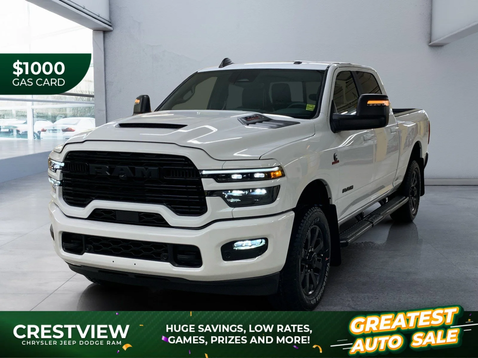 New 2026 Bright White Ram Laramie image 1