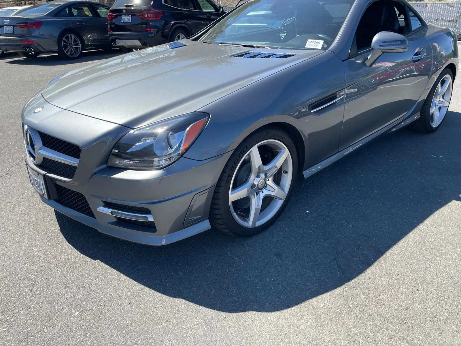 Used 2016 Iridium Silver Metallic Mercedes-Benz SLK 300 image 1