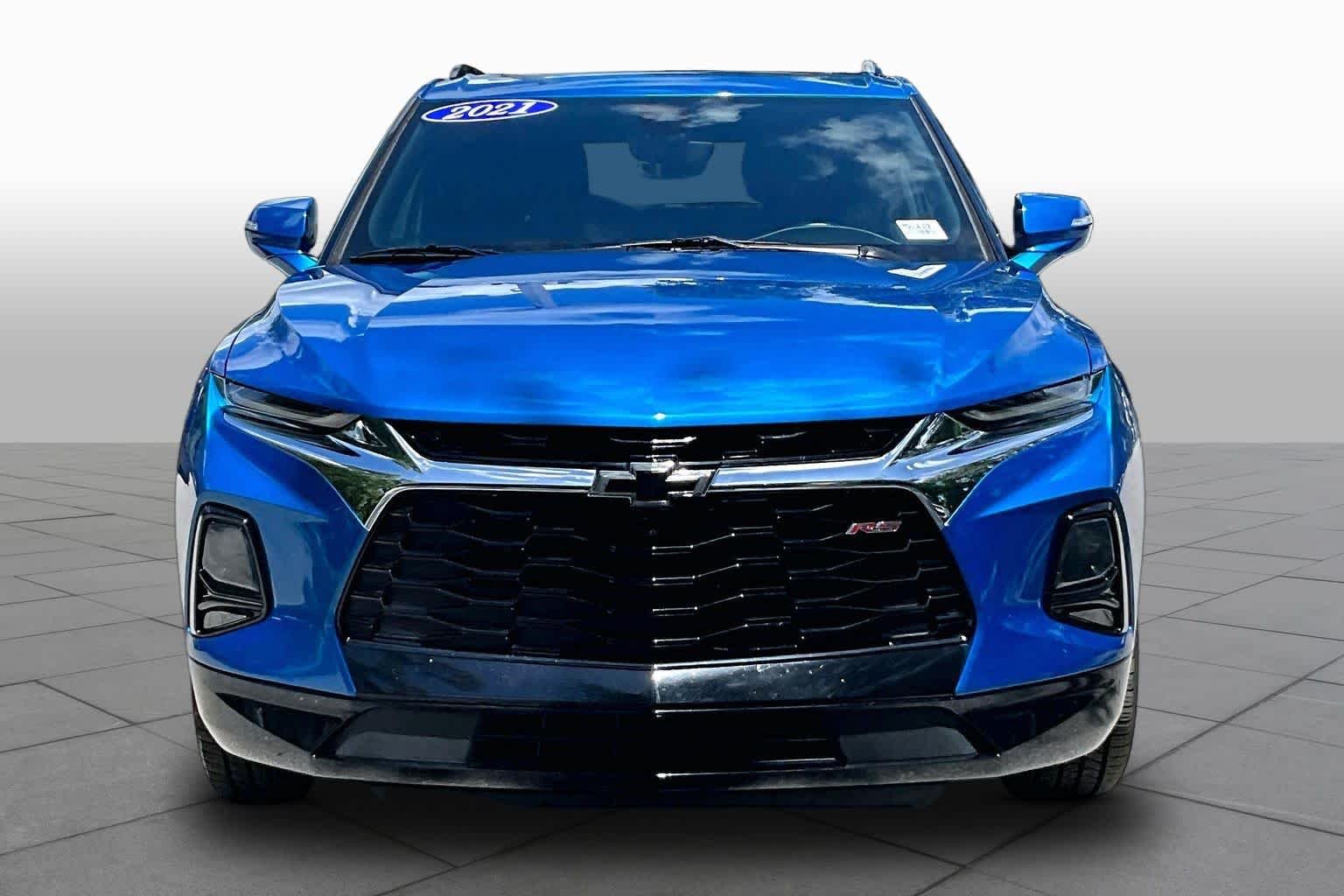 Used 2021 Bright Blue Metallic Chevrolet RS image 4