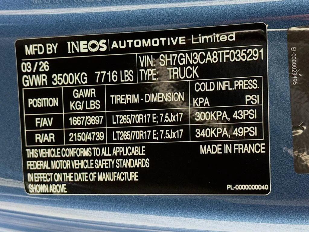 New 2026 Shale Blue Metallic INEOS  image 25