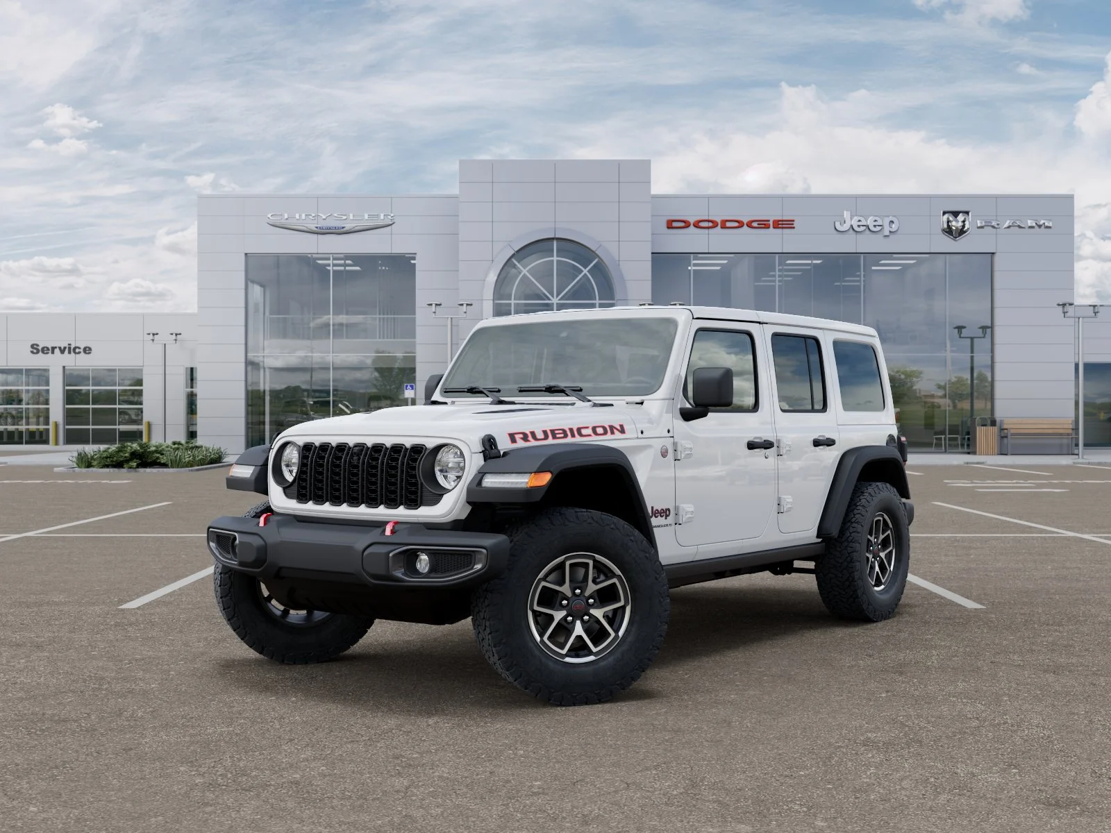 New 2026 Bright White Clear-Coat Exterior Paint Jeep Rubicon image 32