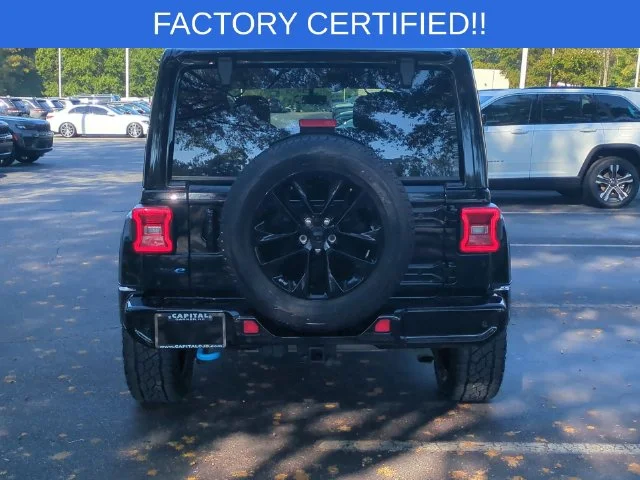Used 2021 Black Jeep Unlimited Sahara 4xe image 4