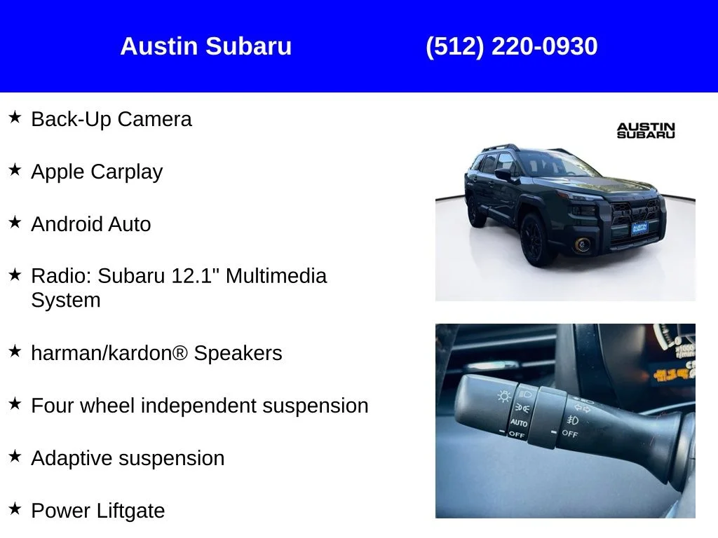 New 2026 Green Subaru Wilderness image 9