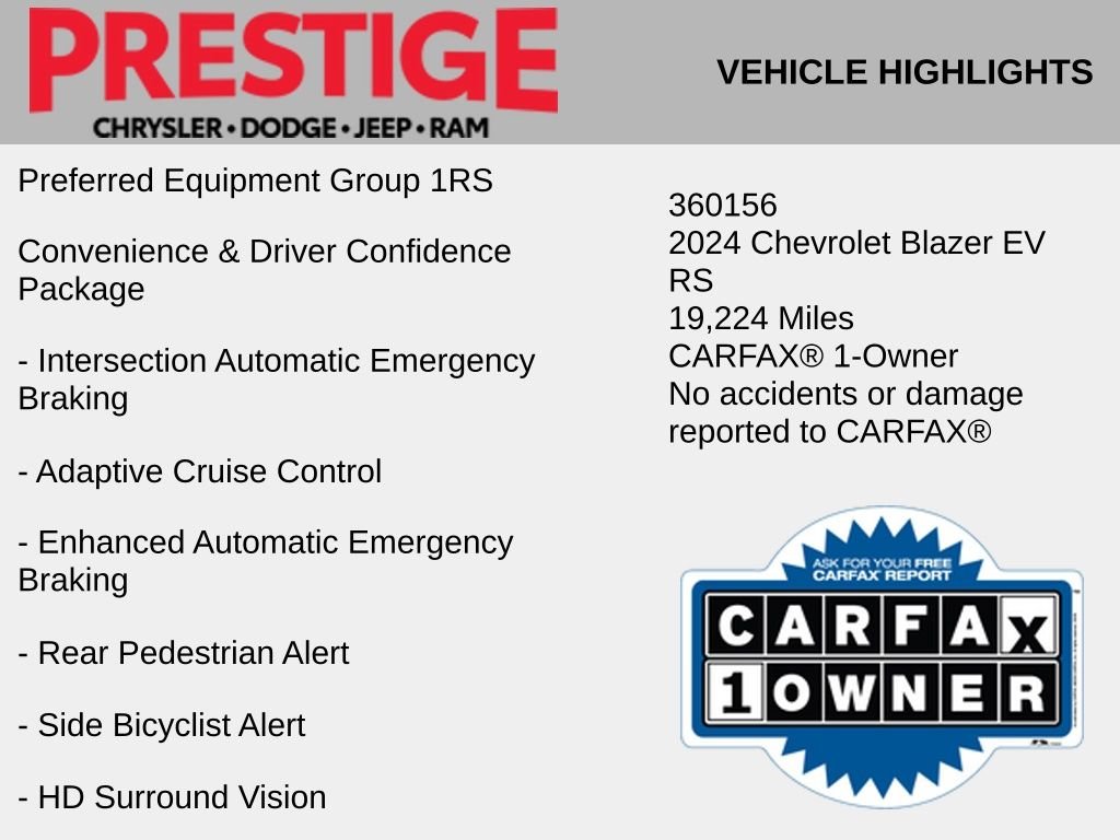 Used 2024 Chevrolet Blazer EV RS with VIN 3GNKDCRJ1RS267896 for sale in Las Vegas, NV