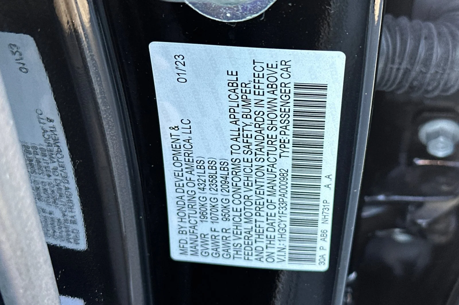 Used 2023 Black Honda EX image 33